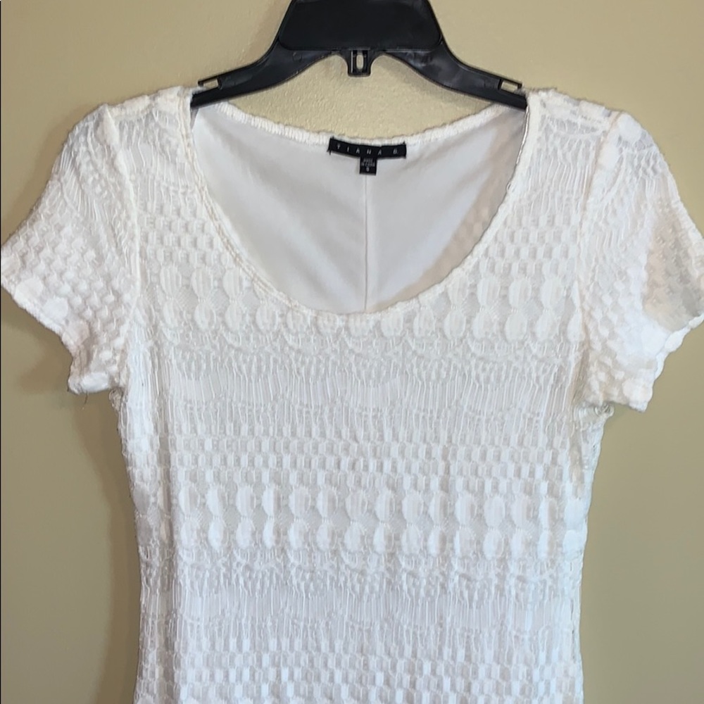 Tiana B. White lace dress - Size S - Picture 3 of 4